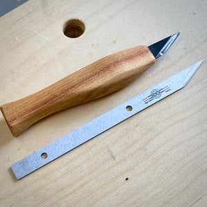 1/2” Double-Bevel Violin Knife Blade